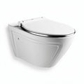 Wall-mounted toilet ceramic structure compact design white finish 40 x 50 x 30cm